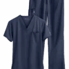 Maevn Matrix Basic Unisex 3-Pocket STRETCH V-Neck & Drawstring Pant Scrub Set 2 Maevn Matrix Basic Unisex 3-Pocket STRETCH V-Neck & Drawstring Pant Scrub Set -Scrubs Wear Store MA9500 NAVY 1