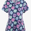 UA Exclusive Maevn Floral Best Buds Women's 3-Pocket V-Neck Print Scrub Top -Scrubs Wear Store MA9800BUD 1