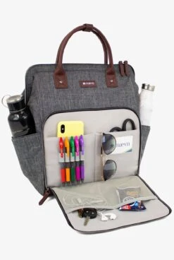 Maevn Ready Go 2 Heather Grey Backpack 8 Maevn Ready Go 2 Heather Grey Backpack -Scrubs Wear Store MANB003H 3