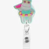 Outside The Box Summer Hippo Acrylic ID Badge Holder 2 Outside The Box Summer Hippo Acrylic ID Badge Holder -Scrubs Wear Store OBSMHIPPO 1