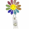 Outside The Box Flower Sparkle & Shine Swivel Badge Reel 1 Outside The Box Flower Sparkle & Shine Swivel Badge Reel -Scrubs Wear Store OBSSFLWR 1