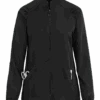 Med Couture Touch Women's 4-Pocket STRETCH Raglan Sleeve Zip Front Scrub Jacket 2 Med Couture Touch Women's 4-Pocket STRETCH Raglan Sleeve Zip Front Scrub Jacket -Scrubs Wear Store P7660 BLACK 1