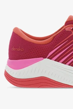 Dansko Women's Penni Strawberry Athletic Lace Up Nursing Shoes -Scrubs Wear Store PENNSTRA 092523 RED 4