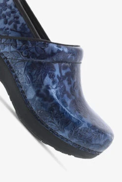 Dansko Women's XP 2.0 Navy Embossed Patent Leather Nursing Clogs -Scrubs Wear Store PROXNAVY 103023 NAVY 3 HV