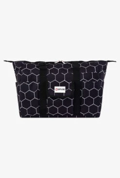 SHYLERO Black Bee Hive Nurse Bag And Utility Tote