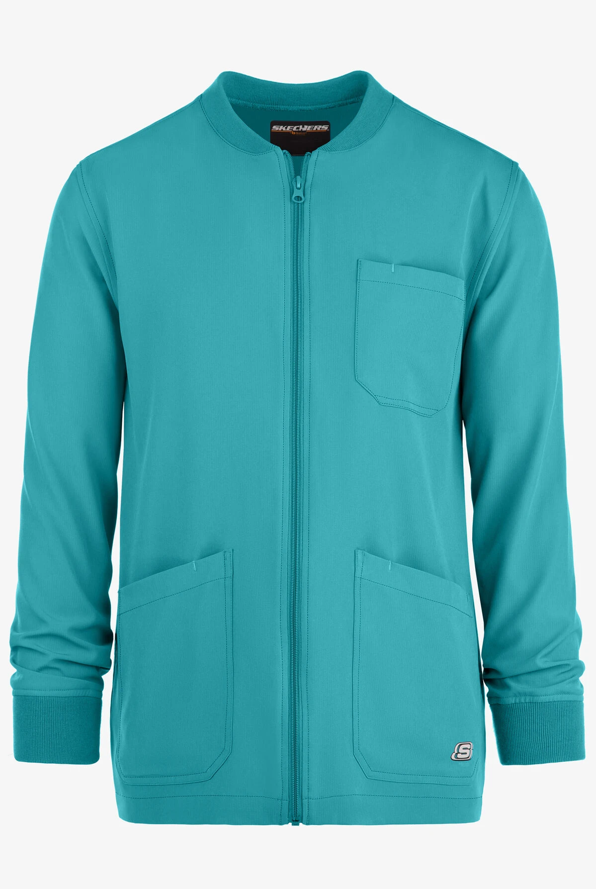 Skechers Structure Men's 3-Pocket STRETCH Warm-Up Scrub Jacket 3 Skechers Structure Men's 3-Pocket STRETCH Warm-Up Scrub Jacket