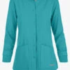 Skechers By Barco Stability Women's 2-Pocket STRETCH Warm-Up Scrub Jacket -Scrubs Wear Store SK401 101923 TEAL 1