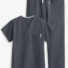 Strictly Scrubs Unisex 4-Pocket Reversible Scrub Set 2 Strictly Scrubs Unisex 4-Pocket Reversible Scrub Set -Scrubs Wear Store SS715765 PEWTE 1 S