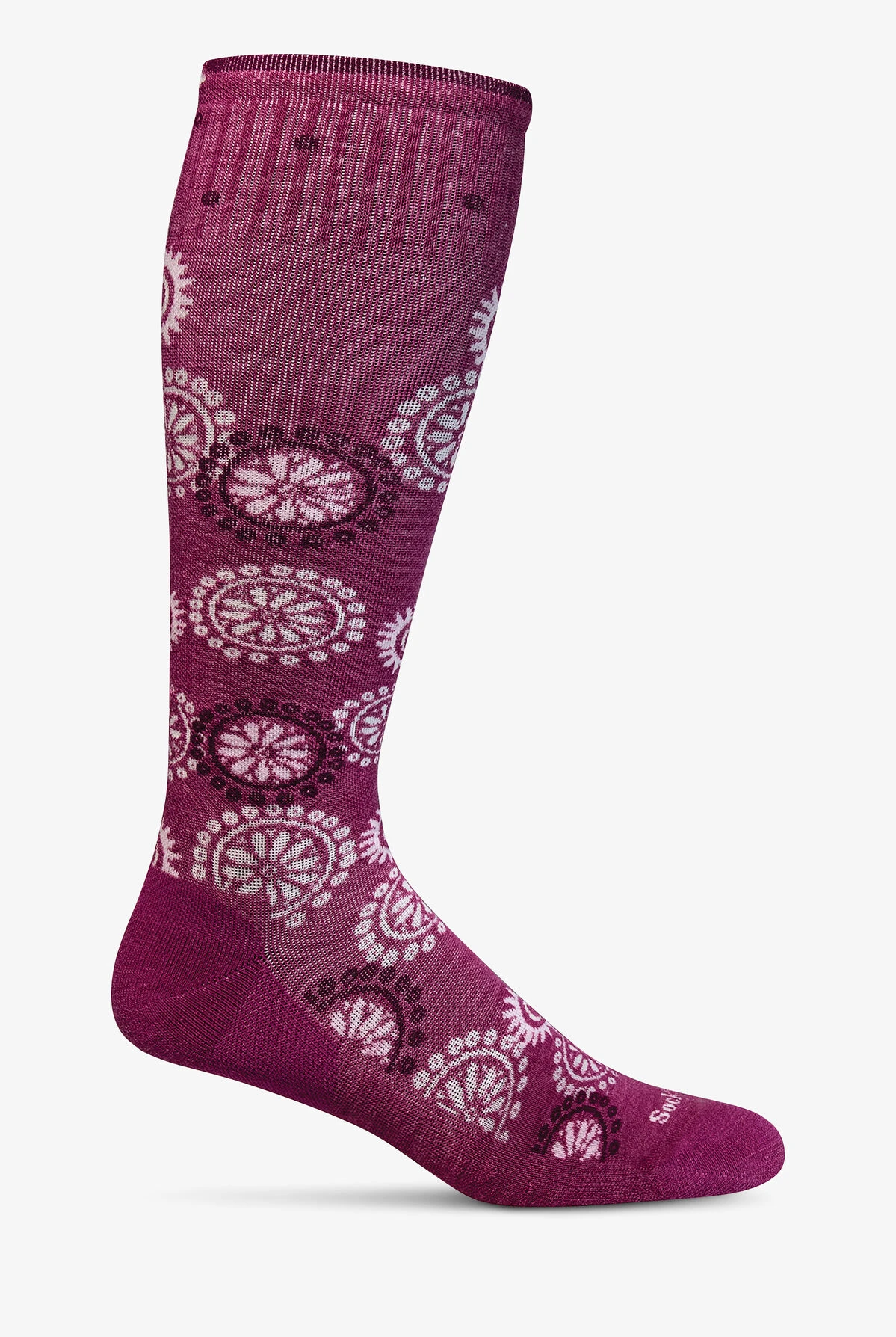 Sockwell Block Print Raspberry Women's 15-20mmHg Moderate Compression Socks 3 Sockwell Block Print Raspberry Women's 15-20mmHg Moderate Compression Socks