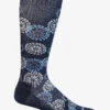 Sockwell Block Print Denim Women's 15-20mmHg Moderate Compression Socks -Scrubs Wear Store SW157W650 DENIM 1 S