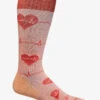 Sockwell Heartbeat Peach Women's 15-20mmHg Moderate Compression Socks