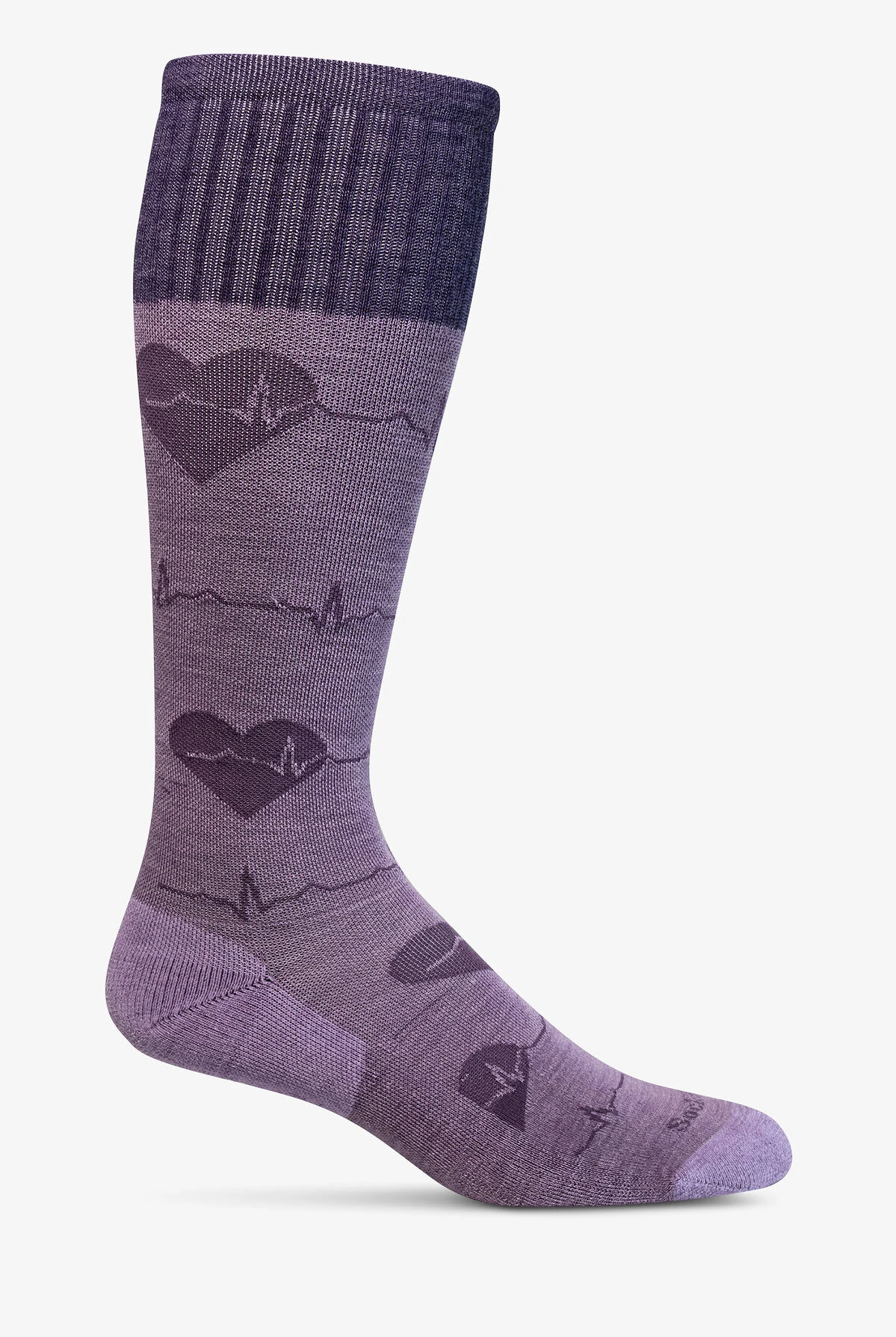 Sockwell Heartbeat Lavender Women's 15-20mmHg Moderate Compression Socks 3 Sockwell Heartbeat Lavender Women's 15-20mmHg Moderate Compression Socks