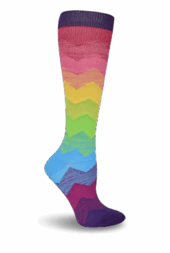 Think Medical Rainbow Fashion Women's 10-14 MmHg Light Compression Socks