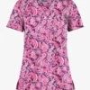 UA Butter-Soft STRETCH Romantic Paisley Eggplant Women's 1-Pocket V-Neck Tuck-In Printed Scrub Top -Scrubs Wear Store TS452PREG 100323 1
