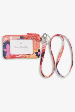 Vera Bradley ReActive Rosa Agate Women's Zip ID Lanyard -Scrubs Wear Store V27731RA 2