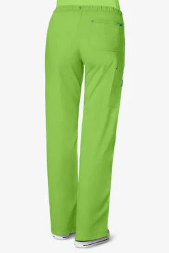 WonderWink WonderFLEX Faith Women's 6-Pocket STRETCH Cotton Rich Boot Cut Cargo Scrub Pants - Petite -Scrubs Wear Store W5108 GRARO 4