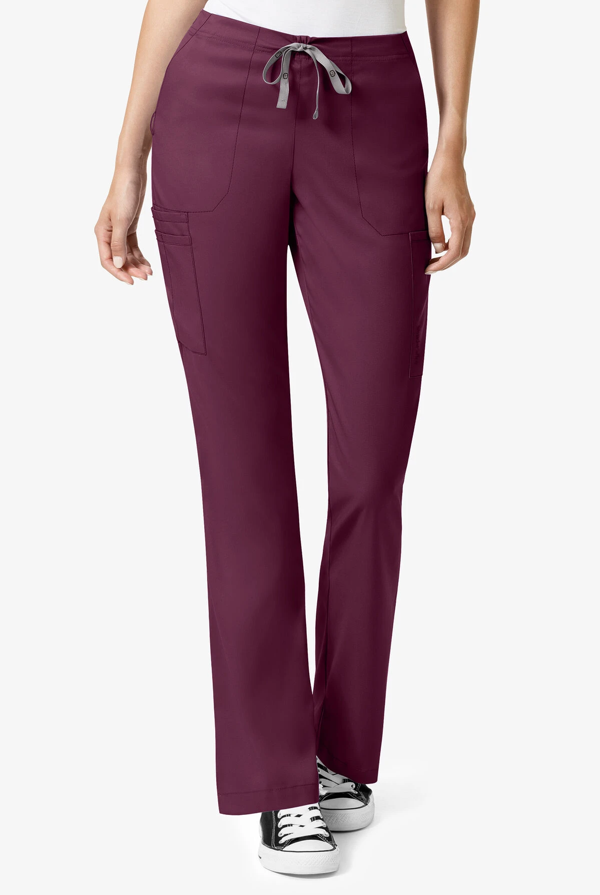 WonderWink PRO Women's 6-Pocket STRETCH Drawstring Cargo Scrub Pants - Petite 3 WonderWink PRO Women's 6-Pocket STRETCH Drawstring Cargo Scrub Pants - Petite