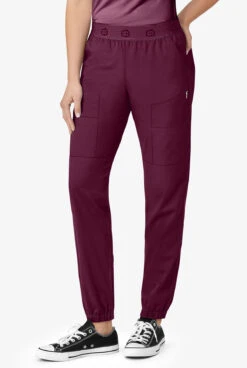 WonderWink PRO Women's 8-Pocket STRETCH Elastic Waist Cargo Jogger Scrub Pants - Petite