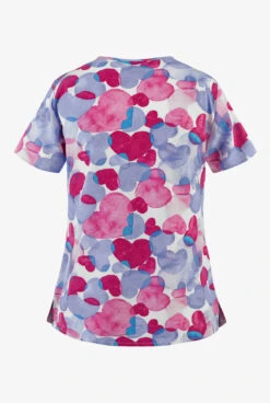 Zoe + Chloe Sentimental Hues V-Neck Print Scrub Top 5 Zoe + Chloe Sentimental Hues V-Neck Print Scrub Top -Scrubs Wear Store ZC123SHE 2