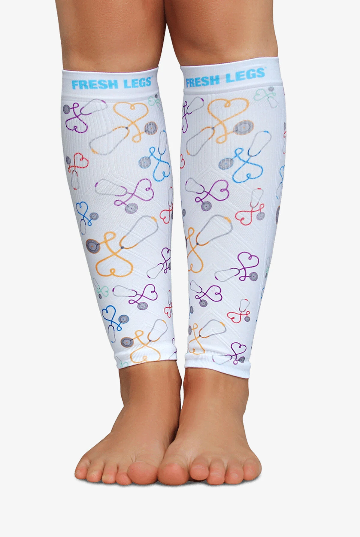 Zensah Fresh Legs Stethoscope Women's 15-20 MmHg Moderate Compression Leg Sleeves 4 Zensah Fresh Legs Stethoscope Women's 15-20 MmHg Moderate Compression Leg Sleeves - Image 2